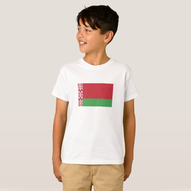 Patriotic Belarusian Flag T-Shirt (Front Full)