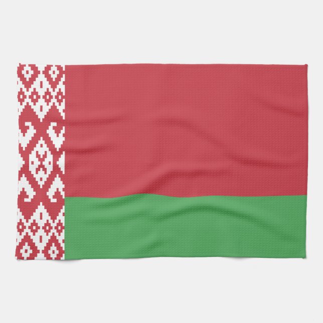 Patriotic Belarusian Flag Towel (Horizontal)
