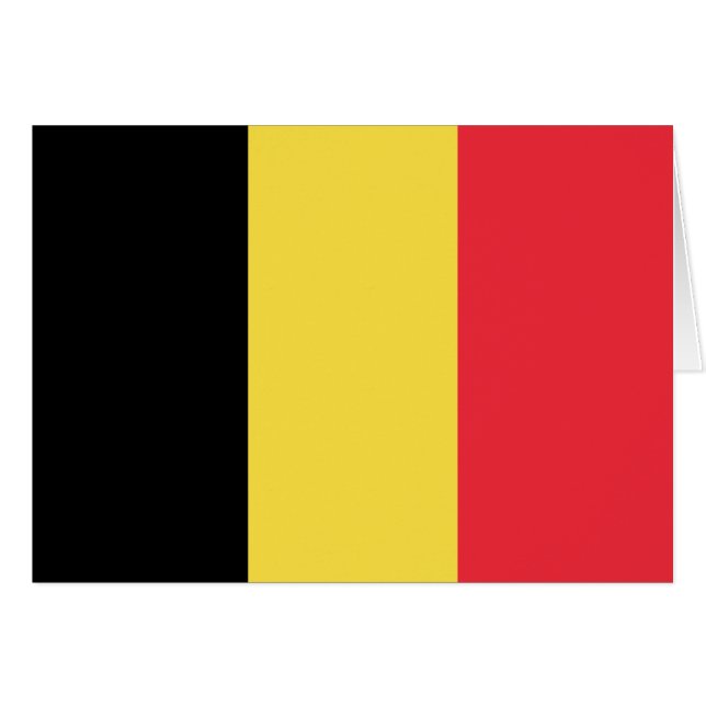 Patriotic Belgian Flag (Front Horizontal)