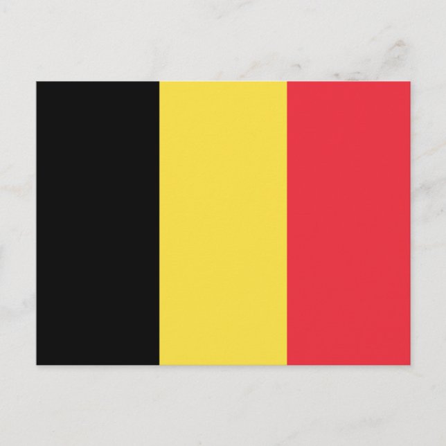 Patriotic Belgian Flag Postcard (Front)