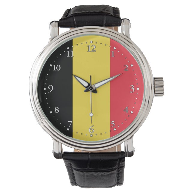 Patriotic Belgian Flag Watch (Front)
