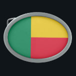 Patriotic Benin Flag Belt Buckle<br><div class="desc">Patriotic flag of Benin.</div>