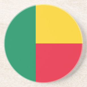 Patriotic Benin Flag Coaster