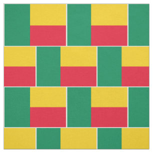 Patriotic Benin Flag Fabric
