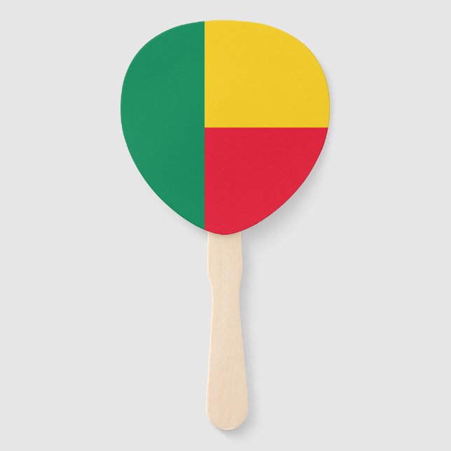 Patriotic Benin Flag Hand Fan (Front)