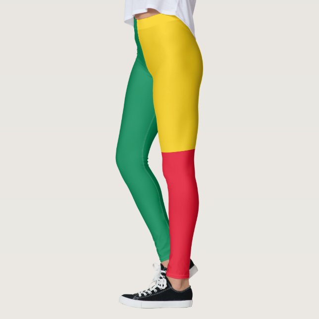Patriotic Benin Flag Leggings (Left)