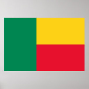 Patriotic Benin Flag Poster