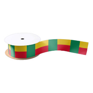 Patriotic Benin Flag Satin Ribbon