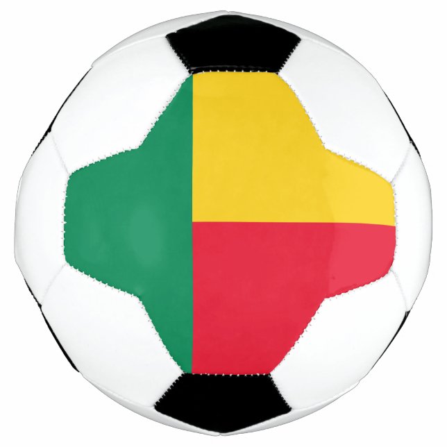 Patriotic Benin Flag Soccer Ball (Front)