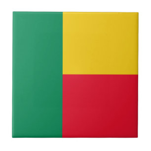 Patriotic Benin Flag Tile