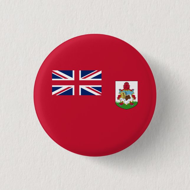 Patriotic Bermuda Flag 3 Cm Round Badge (Front)