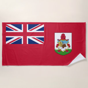 Patriotic Bermuda Flag Beach Towel