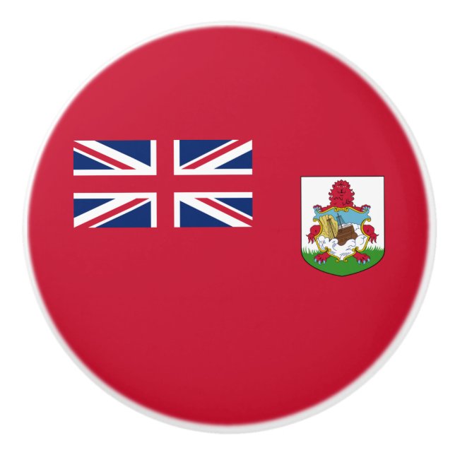 Patriotic Bermuda Flag Ceramic Knob (Front)