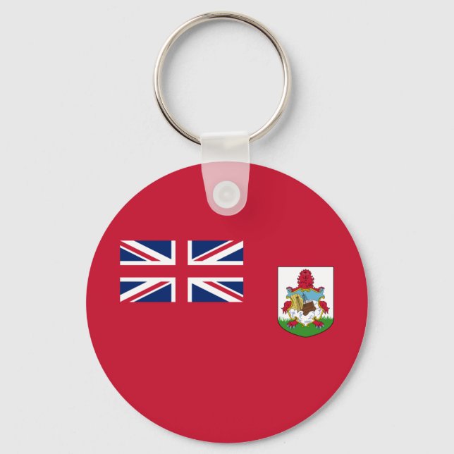 Patriotic Bermuda Flag Key Ring (Front)