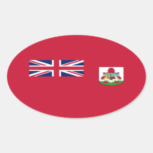 Patriotic Bermuda Flag Rectangular Sticker
