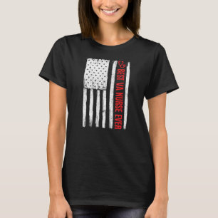 Patriotic Best Va Nurse Ever Veterans Affairs Amer T-Shirt