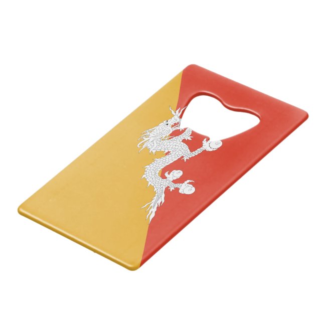 Patriotic Bhutan Flag (Front Angled)