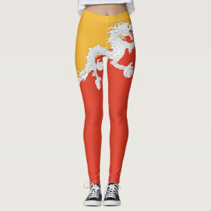 Patriotic Bhutan Flag Leggings