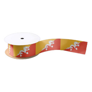 Patriotic Bhutan Flag Satin Ribbon