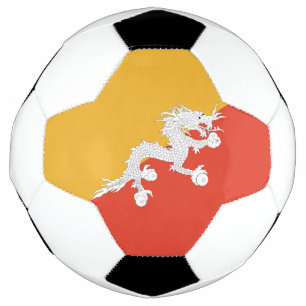 Patriotic Bhutan Flag Soccer Ball