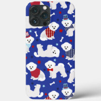Patriotic Bichon Frise Case-Mate iPhone Case