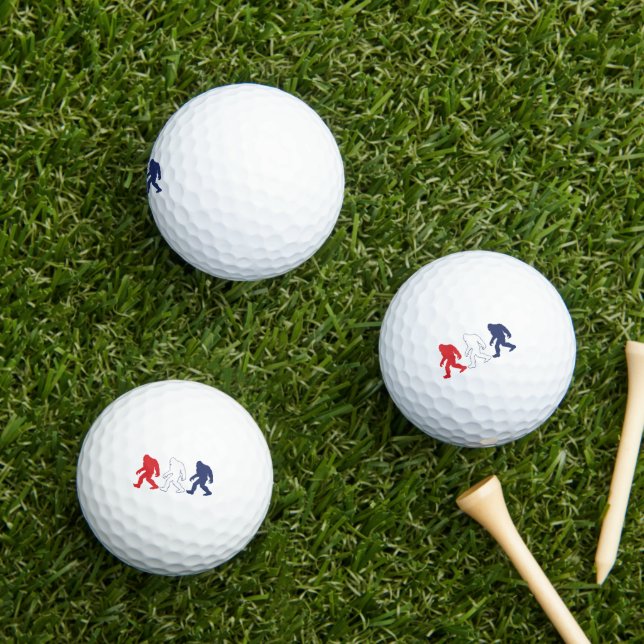 Patriotic Big Foot Golf Balls (Insitu Grass)