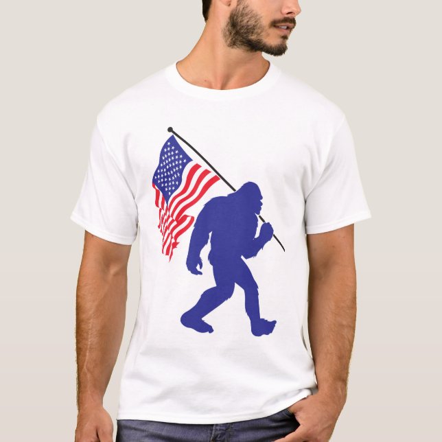 Patriotic Big Foot T-Shirt (Front)