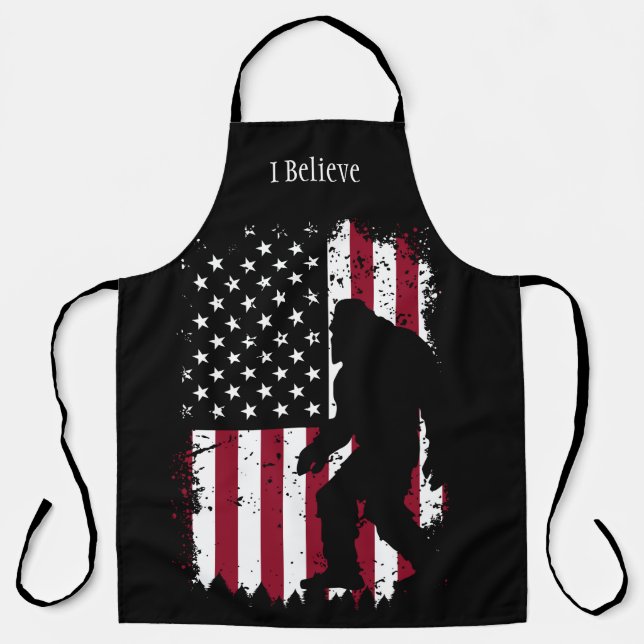 Patriotic Bigfoot  Apron (Front)