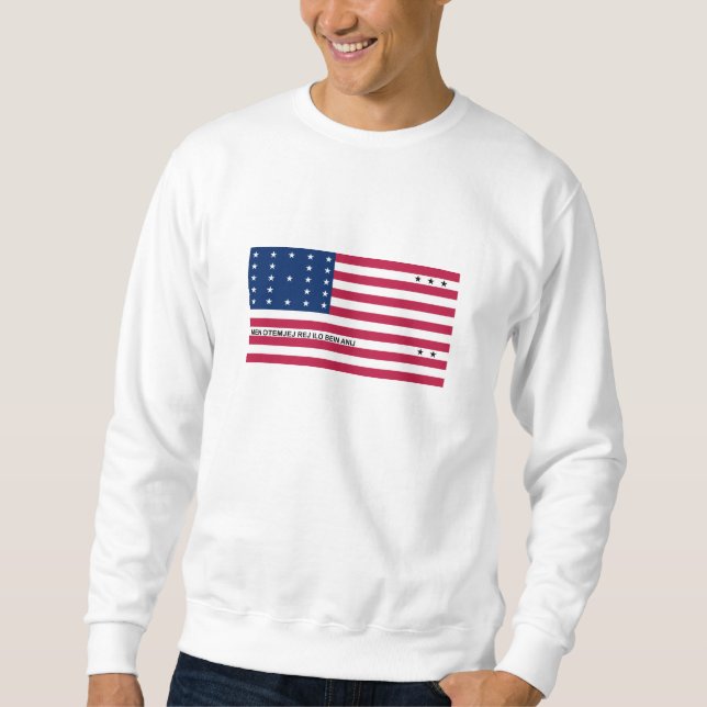 Patriotic Bikini Atoll Flag Sweatshirt (Front)
