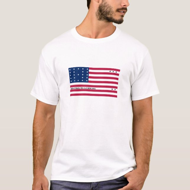 Patriotic Bikini Atoll Flag T-Shirt (Front)