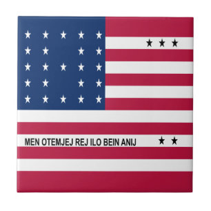 Patriotic Bikini Atoll Flag Tile