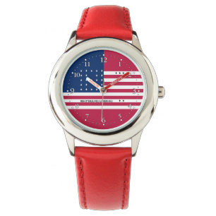 Patriotic Bikini Atoll Flag Watch