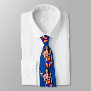 Patriotic Bikini Fitness Model Thunder_Cove  Tie
