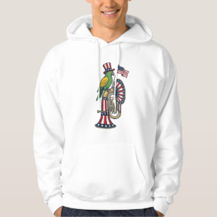 Patriotic Bird Vintage Engraving Music Shirt Desig