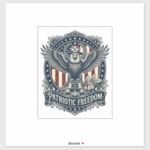 Patriotic Birdwatcher Vector Graphic Tee
