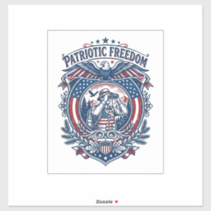 Patriotic Birdwatcher Vector Graphic Tee (2)