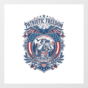 Patriotic Birdwatcher Vector Graphic Tee (2)