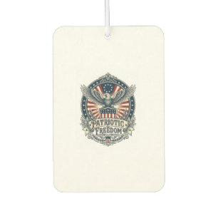 Patriotic Birth Year Series Vector Graphic Tee Car Air Freshener