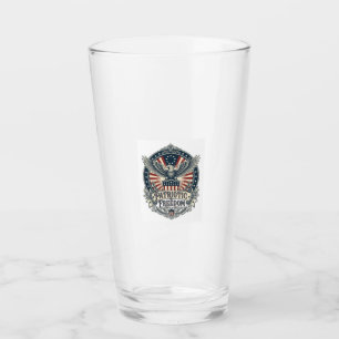 Patriotic Birth Year Series Vector Graphic Tee Glass