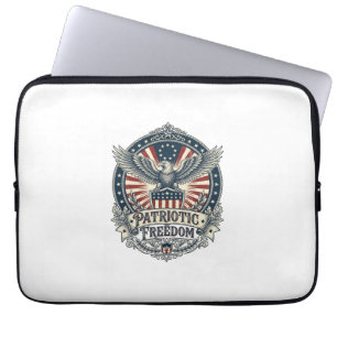 Patriotic Birth Year Series Vector Graphic Tee Laptop Sleeve