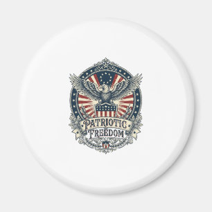 Patriotic Birth Year Series Vector Graphic Tee Magnet