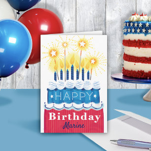 Patriotic Birthday Card