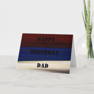 Patriotic Birthday ~ Card Red White Blue