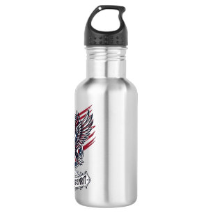 Patriotic Bison Eagle Crest Animal Hybrid Patrioti 532 Ml Water Bottle