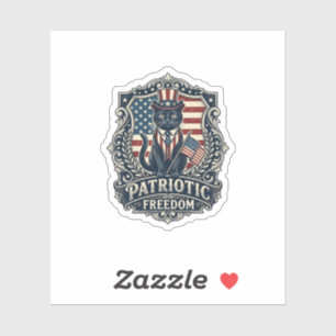Patriotic Black Cat Vector Graphic Tee (2)_1