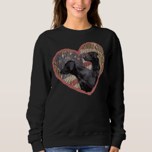 Patriotic Black Lab American Flag Sweatshirt