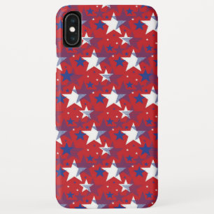 Patriotic Blue And White Stars Case-Mate iPhone Case