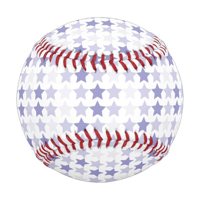 Patriotic Blue Ombre Stars Baseball (Front)