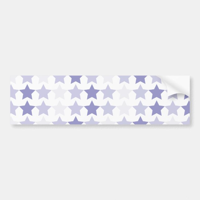 Patriotic Blue Ombre Stars Bumper Sticker (Front)