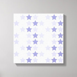 Patriotic Blue Ombre Stars Canvas Print